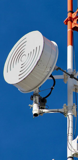 Take a look at fixed wireless microwave as a backup or substitute for fiber optic connectivity.